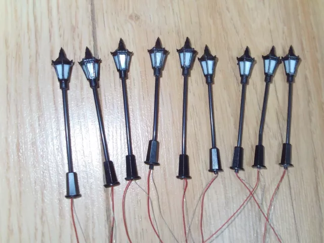 Collection of Wired Street Lights for Hornby OO Gauge Sets