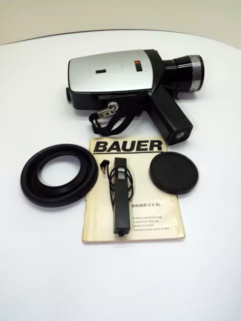 Vintage Bauer (C 5 Xl) Super 8 Movie Camera...in Box...west Germany...very Clean