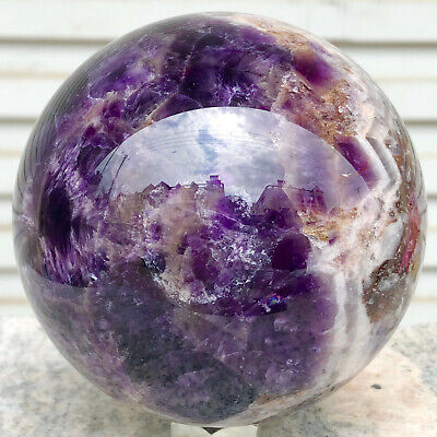 2.5lb  Natural Dreamy Amethyst Sphere Quartz Crystal Ball Reiki Healing zzxs110