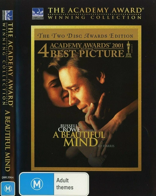 A BEAUTIFUL MIND DVD 2001 Russell Crowe Ed Harris Jennifer 