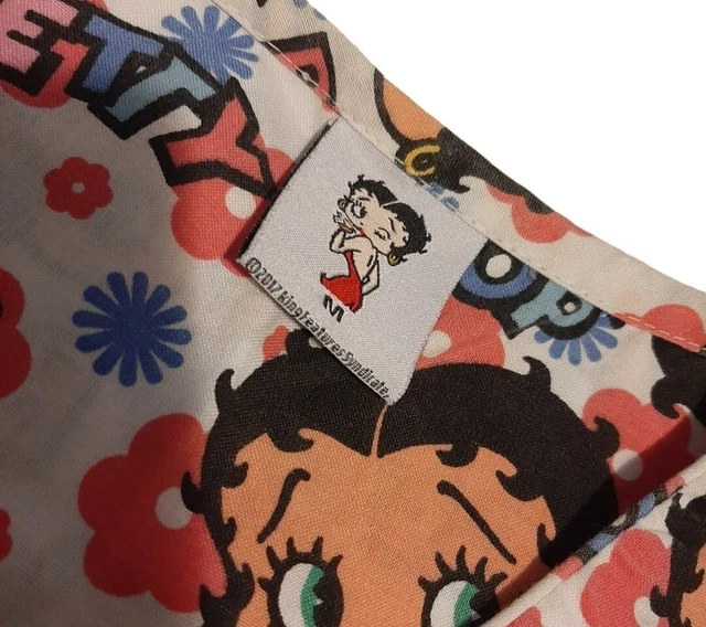Betty Boop Scrub Top Size Medium