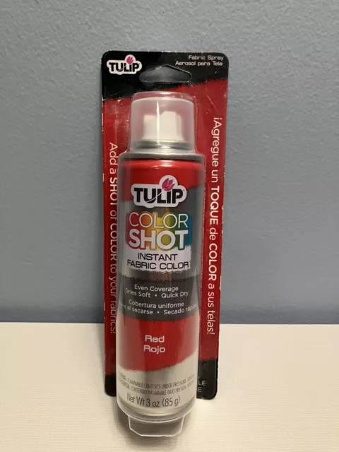 Tulip Color Shot Instant Fabric Color Spray 3 oz, Red