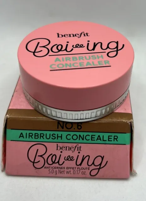 Benefit Boi-ing Airbrush Concealer 5g Full Size Boiing No 6 100% Genuine NEW