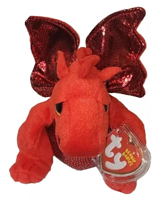 Ty Beanie Baby - Y DDRAIG GOCH the Red Dragon (UK EXCLUSIVE) NEW MWMT