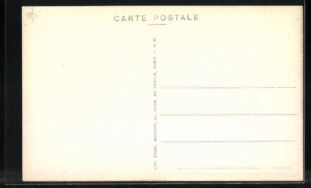 CPA Ezanville, Le Chateau et l´Eglise 2