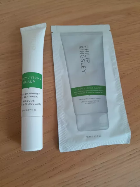 Philip Kingsley Flaky Itchy Scalp Mask 20ml & Hydrating Conditioner 15ml - BN
