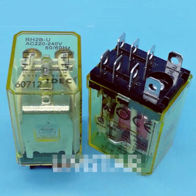 1PCS New RH2B-U AC220V-240V For Relay 220VAC 10A 8Pins IDEC