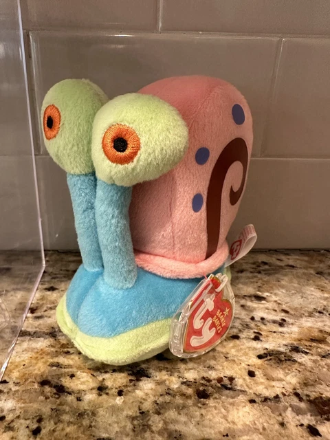 Ty Beanie Baby - GARY the Snail (From Spongebob Squarepants)(5 Inch) NEW MWMT