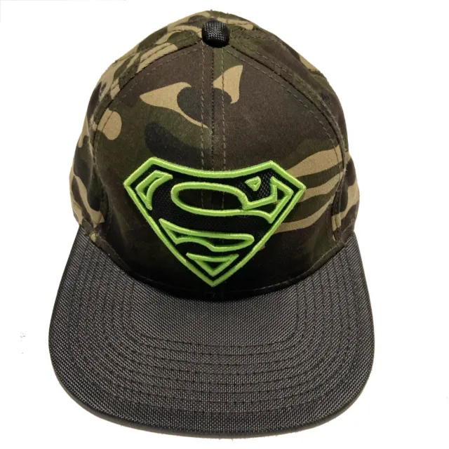Superman Baseball Cap DC Comics "Man of Steel" Snapback Camouflage