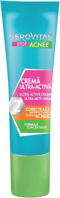 Crema Viso Trattamento Anti-Acne e Brufoli Pulisce i Pori Effetto Lenitivo 15ml