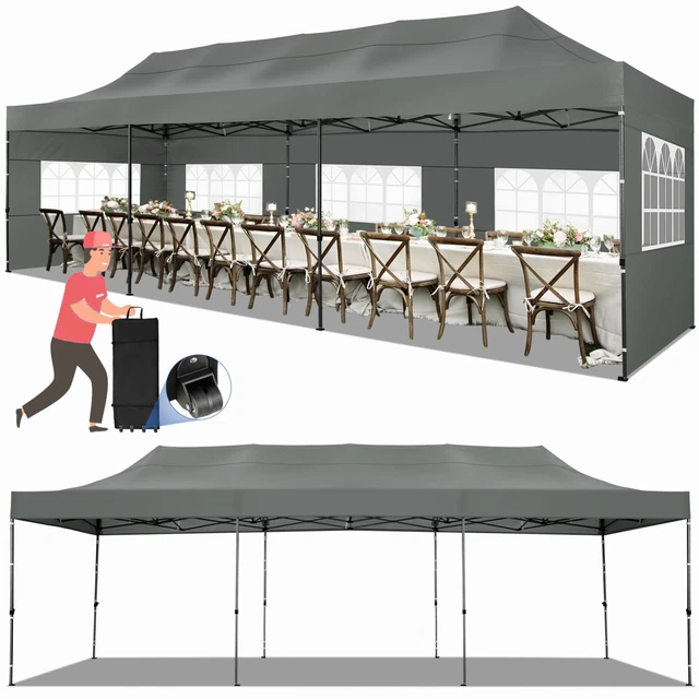 Pavillon 3x3m-3x6m-3x9m WASSERDICHT Gartenpavillion Partyzelt UV-Schutz Festzelt