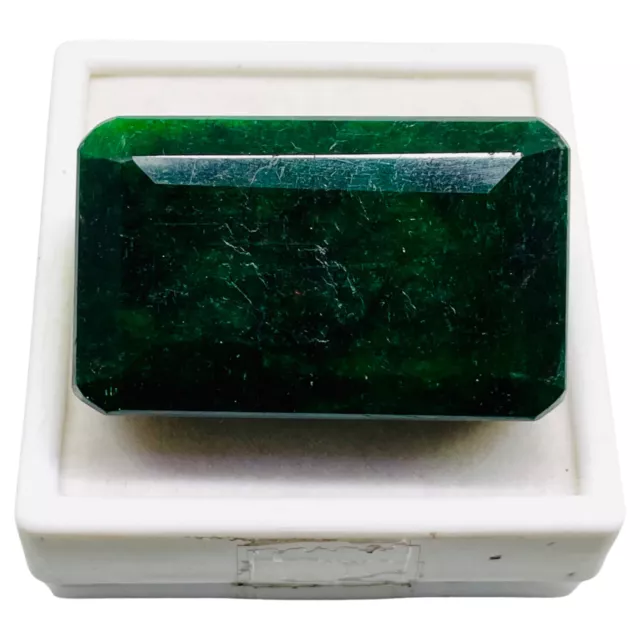 334 Cts Natural Brazilian Emerald Stunning Green Huge Octagon Cut Loose Gemstone