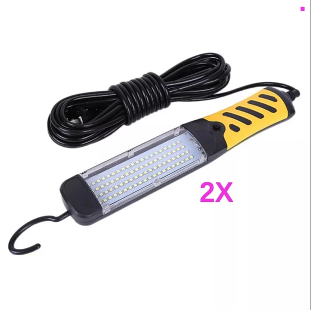 YATO Akku LED Arbeitslampe – 7W COB, 600 Lumen, 3 Helligkeitsstufen, Mit Magnet & Haken, 2600 MAh