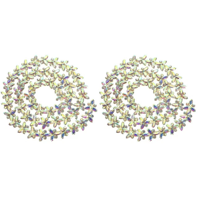 2x Cadena de hebilla Cadena de joyería de zapatos Pro Zapatos de boda