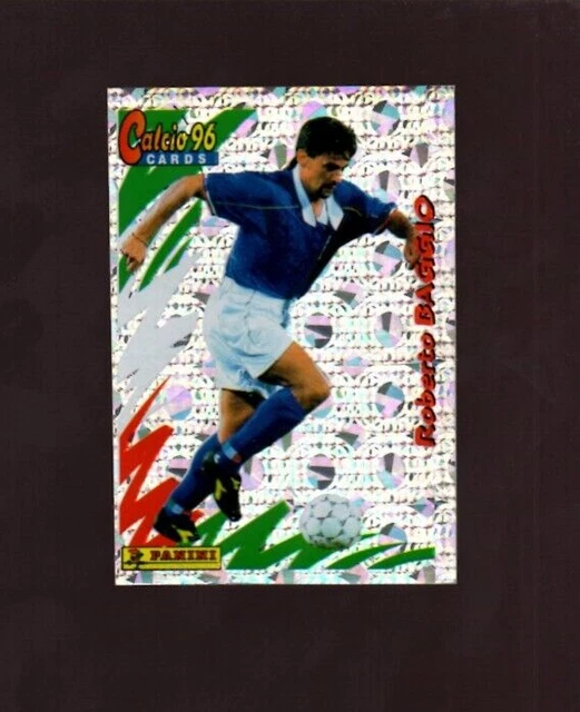 Carte Sportive Roberto Baggio PSA 6 - Panini Calcio '97 Supercampioni #222, AC Milan