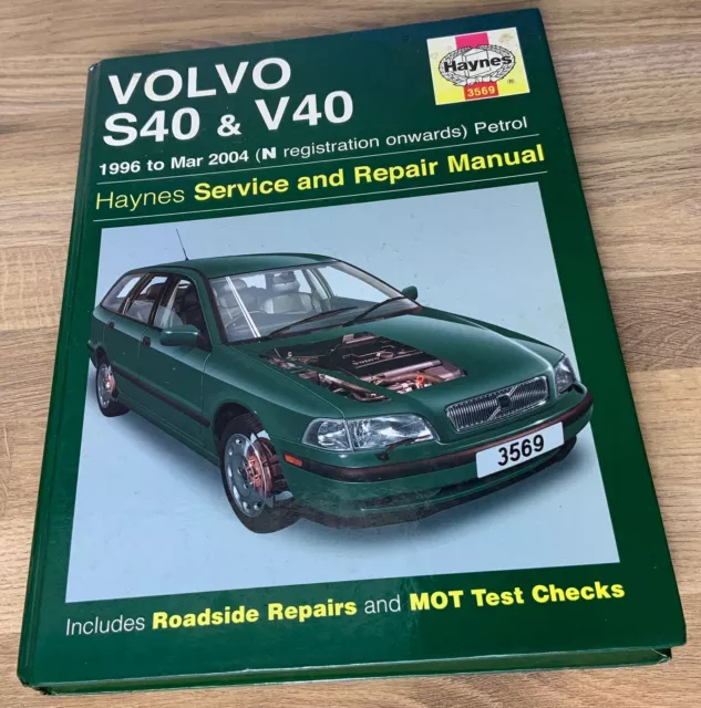 Volvo S40 & V40, Petrol, 96 - 99 Haynes Manual Number 3569 VGC Free Postage!!