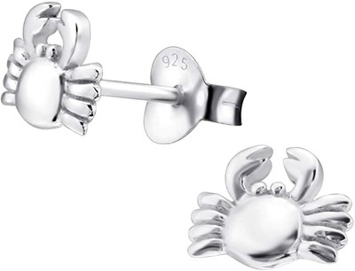 Bianco Laimons Kids Orecchini a pressione per bambini gioielli per bambini cono gelato Rosa Marrone Argento Sterling 925 
