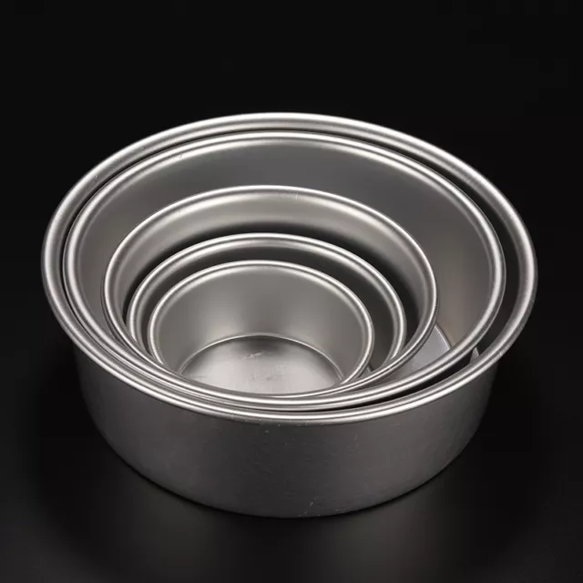 Round Sandwich Cake Baking Tin Pan Mold Mould Kitchen Bakeware Fun Aluminum &&