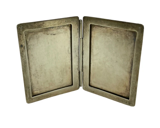 Tiffany & Co. Sterling Silver Folding Travel Diptych Double Picture Frame Tiffany & Co. Sterling Silver Folding Travel Diptych Double Picture Frame