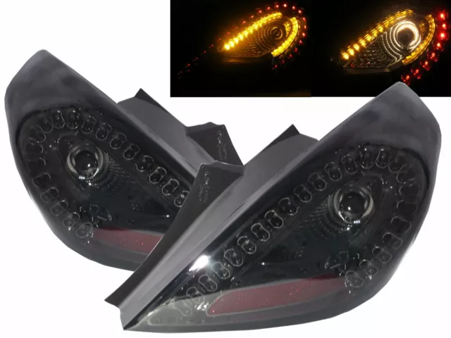 CORSA D 2006-2014 Hatchback 3D LED Feux Arriere Smoke for VAUXHALL LHD