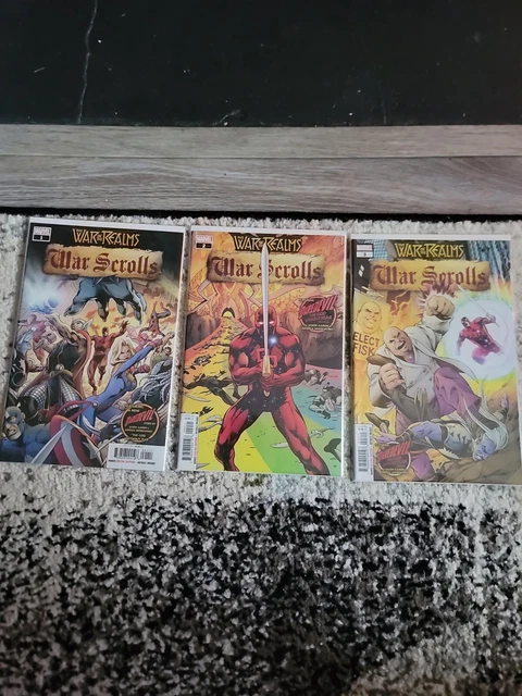 Marvel War of the Realms War Scrolls 2019 #1-3 NM/VF Complete Comic Lot Run Thor