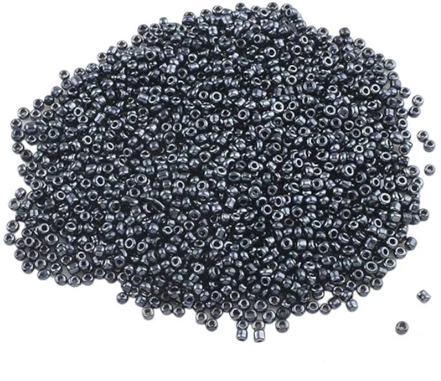 Lot De 1000 Perles De Rocaille Violet Rose Métallisé - Diamètre 2 Mm, Fabriqué En France, Neuf