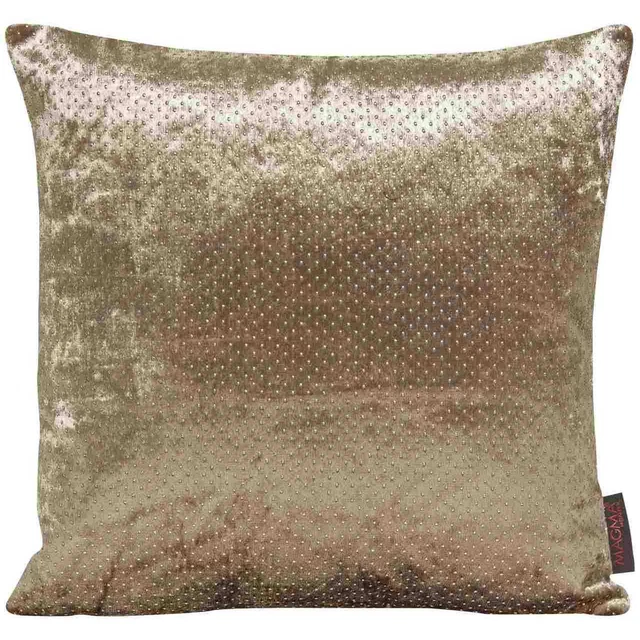 Magma Kissenhülle 40x40 cm Uni Glänzend Glossy Beige