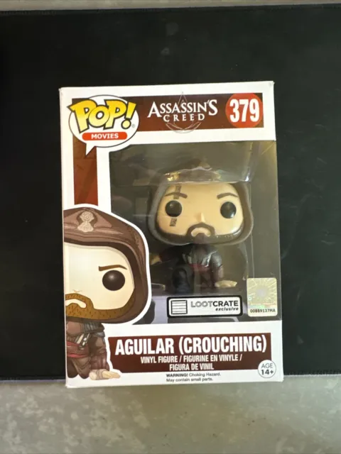 Funko POP! Movies #379 Assassin's Creed Aguilar (Crouching) Loot Crate EXCLUSIVE