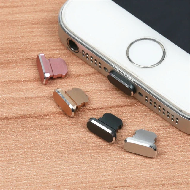 1pcs Métal Poussière Prise Téléphone Charge Port Stopple Pour IPHONE 5s Se / , 4