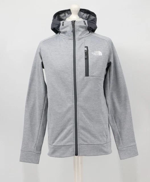 FELPA CON CAPPUCCIO DA UOMO THE NORTH FACE MITTELLEGI 2.0 con cerniera grigio chiaro track top nuovo £85 k