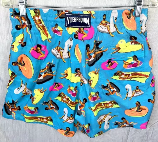 Vilebrequin x Derrick Adams Floaties Swim Trunks Board Shorts Men's Size Large