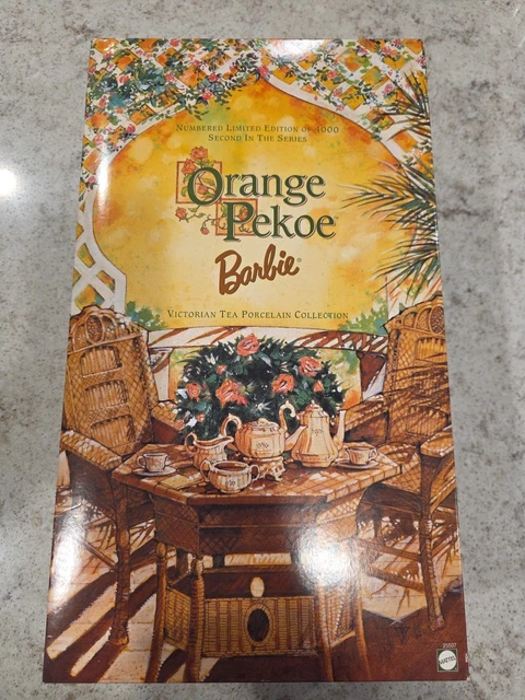Orange Pekoe Barbie Doll Victorian Tea Porcelain COA ~ NRFB