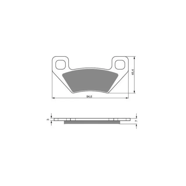 2 Kit plaquettes frein Av Ga et Av Dr Massey-Ferguson MF 650  2005 - 2009