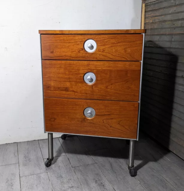 Vintage MCM Raymond Loewy for Hill Rom Industrial Medical Cabinet Cart Table Vintage MCM Raymond Loewy for Hill Rom Industrial Medical Cabinet Cart Table
