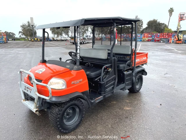 2015 Kubota RTV1140CPX 4WD Industrial Cart Diesel ATV UTV Dump Bed bidadoo