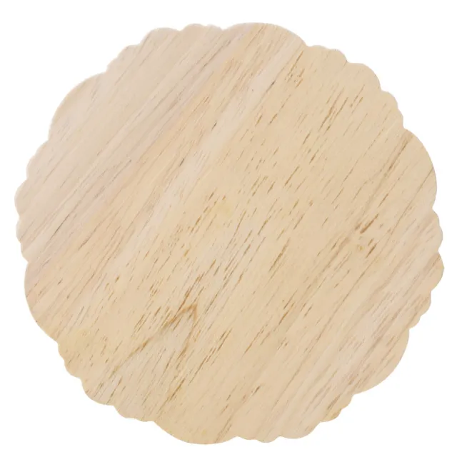 4Pcs 10cm Round Shape Wood Carving Applique For Home Furniture Cabinet Dec SL