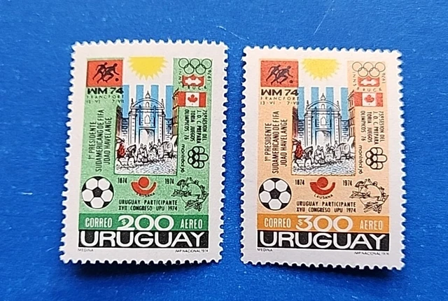 Uruguay Stamps, Scott C395-C396 Short Set MNH