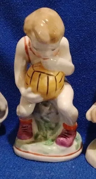 USSR Soviet boy young football player Ukrainian russian porcelain figurine