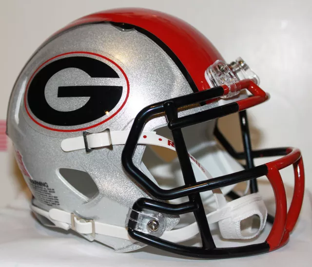 2011 Georgia Bulldogs Custom Riddell Mini Helmet vs Boise State