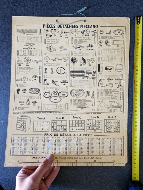 Affiche Publicitaire Meccano De Poche – 30x40 Cm – 1971 – Originale
