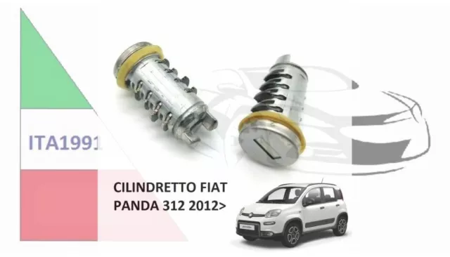 Serratura Porta Fiat Panda 312 Dal 2012 Per Chiave Piatta Nottolino Cilindretto