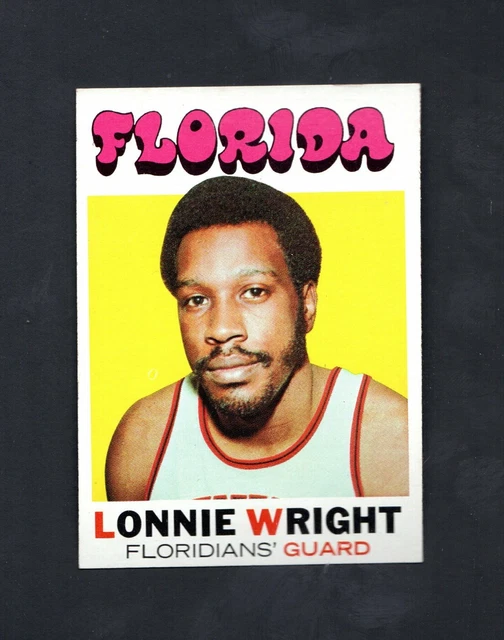1971 Topps Lonnie Wright #206  ~~ Florida ~ High Grade ~~  Set Break!