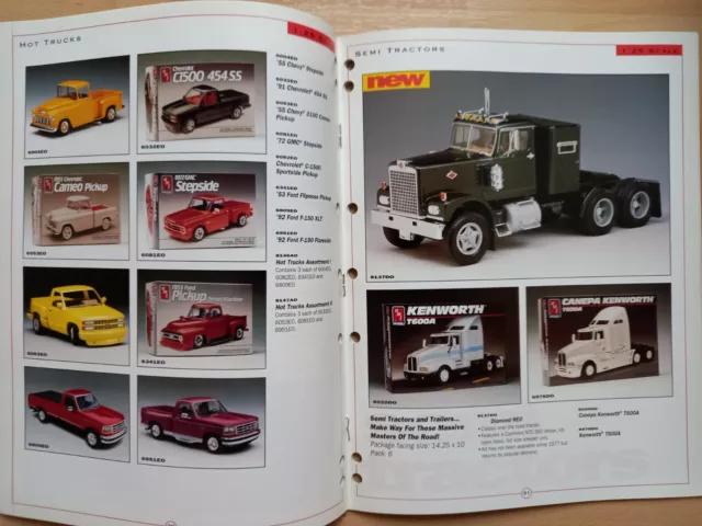 AMT-ERTL Model Kits Katalog 1993 Modellbau, Panzer, Militär, Star Trek / Wars 3