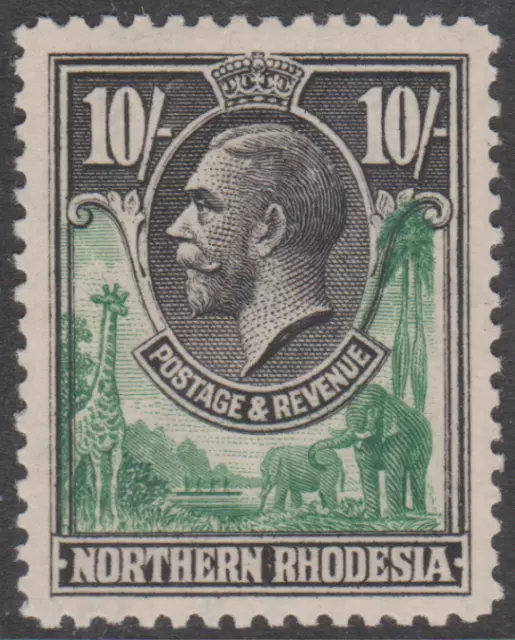 Northern Rhodesia 1925 Mint Mounted 10/- SG16 Cat £130 SUPERB CENTRE