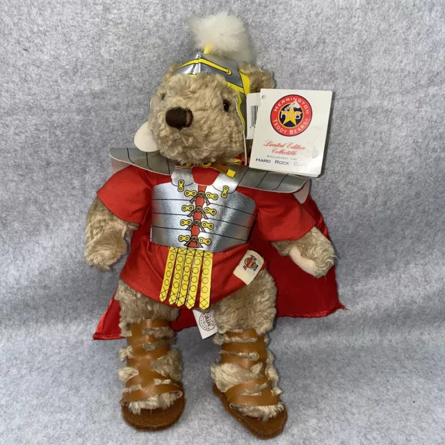 2004 Hard Rock Cafe Centurion Teddy Bear Rome #345 Herrington NWT