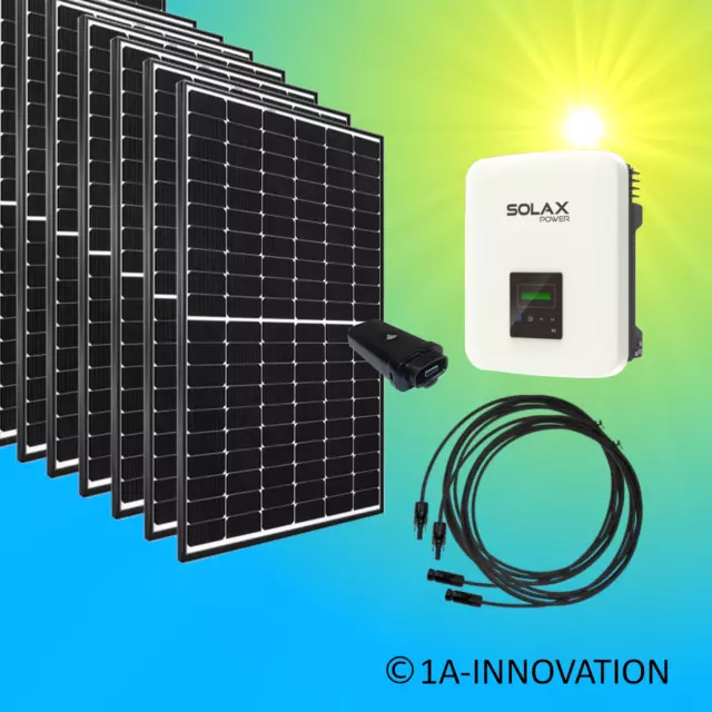 Solaranlage 5000W Komplettpaket 5 KW Photovoltaikanlage Einspeisung dreiphasig