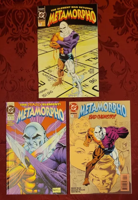 Metamorpho 1 3 4 Lot of 3 DC Comics 1993