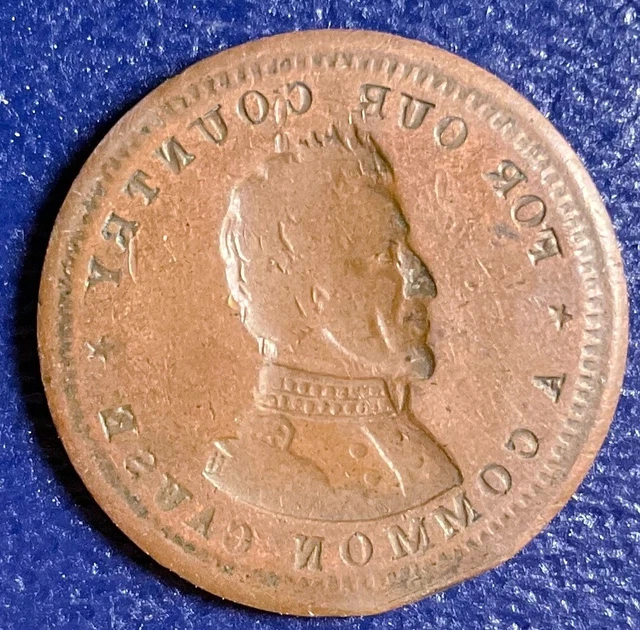 CWT Civil War Token F-135 FULL BROCKAGE MINT ERROR For Our Country Common #T85 CWT Civil War Token F-135 FULL BROCKAGE MINT ERROR For Our Country Common #T85