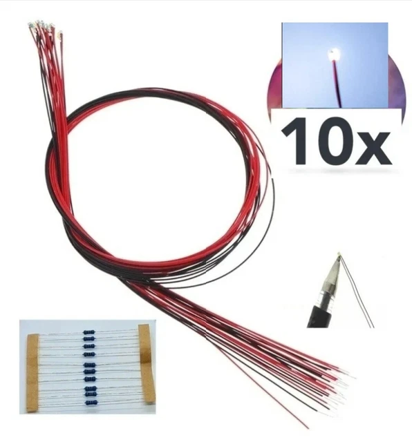 10x LED SMD 0603 Rosa – Ultra Luminosi, 3.0-3.2V, 20mA, 120°, Per Xbox, Modellismo, RC
