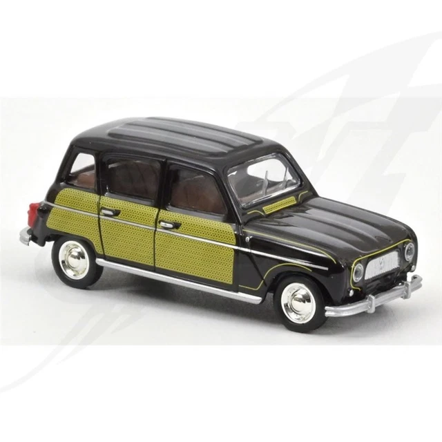 NOREV, RENAULT 4 Parisienne 1963 Noir et jaune, échelle 1/64